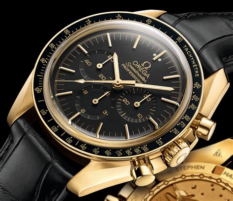 omega moon watch gold|omega moonwatch price.